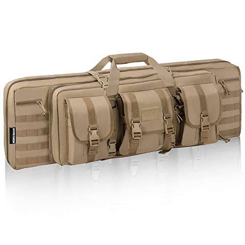 HUNTSEN Tactical Double Long Rifle Pistol Gun Bag Firearm