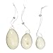 ELEGIANT Set of 3 Natural White Jade Egg for Kegel Exercise Pelvic Floor Muscles Vaginal Exercise Yoni Egg Ben Wa Ball Health Care for women gift