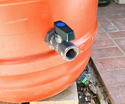 Rain Barrel Essential Kit with 3/4" PVC Ball Valve Spigot and Drain Valve Plug For Rain Barrels, Water Tanks, Aquariums, Tubs, Pools