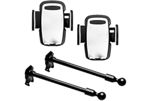 TITAN PERFORMANCE PRODUCTS Titan Dash Mount Accessory Kit - Includes 2 Cell Phone Holders and 2 Flexible Ball-Mounted Goosenecks - Fits Multi-Purpose Dash Mount Designed for Jeep JK Models 2011-2018 - Rugged and Secure