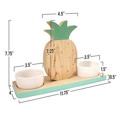 image for Appetizer Picks/Skewers Cocktail Set | Wood Pineapple Design | Perfect