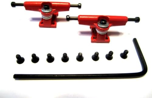 Red Allen Key Fingerboard Trucks - Wooden Fingerboards-Tech Deck-Fingerboarding by Star Fingerboarding
