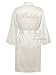 Swhiteme Bridal Robe with Rhinestones, Bride, Large/X-Large, White