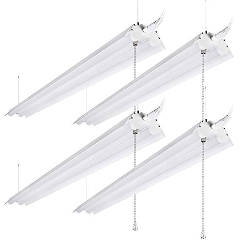 LEONLITE 40W 4ft Linkable LED Utility Shop Light,...