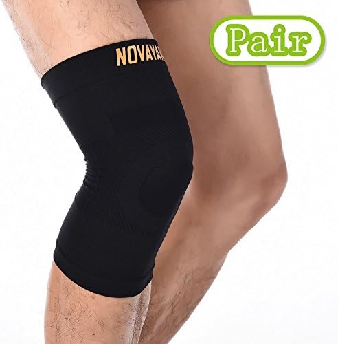 Knee Compression Sleeve 1 Pair, Knee Brace For Men and Women, Support for Running, Yoga, Basketball, Fitness, Help Joint Pain Relief, Arthritis Relief-Improves Circulation &amp; Recovery