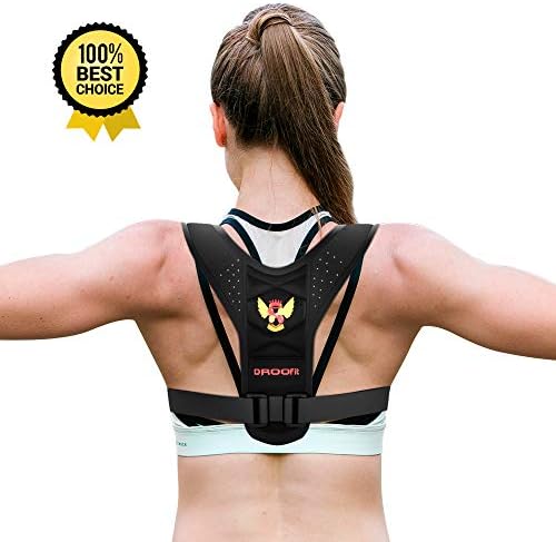Posture Brace - Posture Corrector for Women Men - Effective and Comfortable Adjustable Back Brace for Posture - Clavicle Brace - Upper Back Pain Relief - Posture Support - Posture Trainer