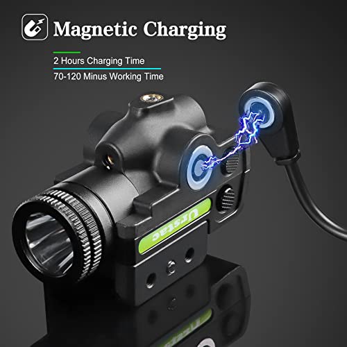 Urstac Laser Sight for Pistol,550 Lumens Gun Laser Light Combo, LED Tactical Flashlight Laser, 5 Modes Airsoft Gun Light Laser Combo,Pistol Green Laser Sight for Outdoor Hunting Defense Training