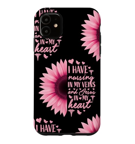 Flower Cute Nurse Phone Cases Nursing Gifts RN Nurses Phone Case for iPhone 11