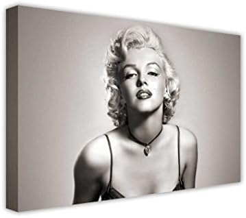 SCPmartsUS Marilyn Monroe Canvas Print The Classic Arts Reproduction, Art Giclee Print Canvas Wall Decor Art Print on Canvas, Stretched Gallery Wrapped, 12" Inch X 16" Inch