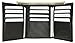MARSHAL 100% Genuine Leather Tri-fold Mens Wallet Black #553