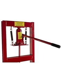Dragway Tools, prensa hidráulica de 6 toneladas, con placas para prensa y estructura en forma de H