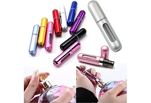5Ml Mini Refillable Perfume Atomizer Empty Bottle For Travel Spray Scent Pump Case Black (520458589389)