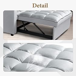 Convertible Sofa Bed, 3-in-1 Multi-Functional