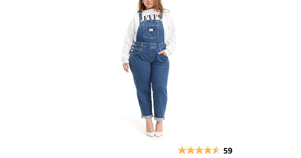 plus size levi overalls