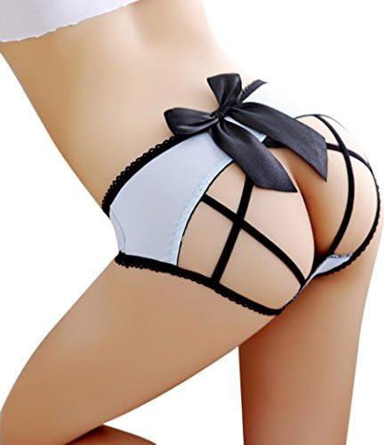 SMTSMT Open Crotch Lingerie for Women Bragas Thong Lace G-string Lingerie Underwear Lingerie Set Panties Sleepwear Lace Pajamas Set (Blue)