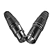 Neewer Micro Snake 3 Pin XLR Charger Connector 20pcs Audio Jack Microphone Connector with Charger Cable 10 Male and 10 Female Connectors Zinc Alloy