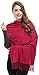 Women Solid Soft Cashmere Feel Shawl Wrap Scarf