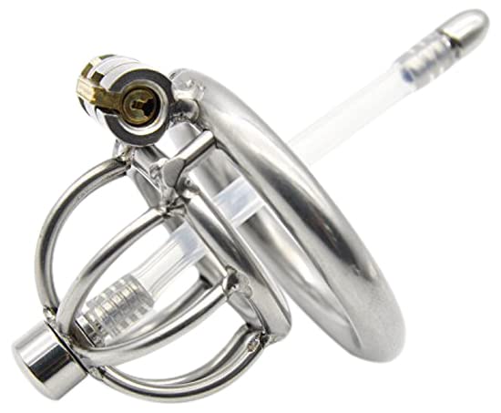 Bondage Masters Male Chastity Device, Removable Urethral Tube with Air-Flow Tip