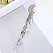Fvermecky Vintage Crystal Hair Clips Tassel Drop Star Moon Hair Clips Bobby Pins For Women Girls Hair Accessories 4 Colors (Rose Gold)