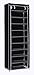 Homebi 10-Tier Shoe Rack 30 Pairs Shoe Tower Closet Shoes Storage Cabinet Portable Boot Organizer with Dustproof Non-Woven Fabric Cover and 10 Durable Shelves (Black) (Black)