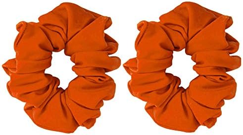 2 Scrunchies - Super Soft Scrunchie Set (Orange)