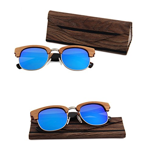 Lesirit Folding Eyeglass Case Hard Shell Glasses Holder (Foldable-A)