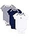 Little Me baby boys 3 Pack infant and toddler bodysuits, Navy/Multi, Newborn US
