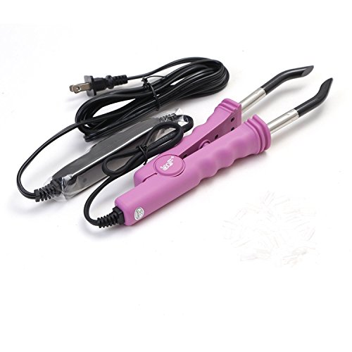 Neitsi Professional Flat Shape Fusion Hair Connector + Keratin Glue Rebonds Nail/U Tips 50pcs (02 Pink)