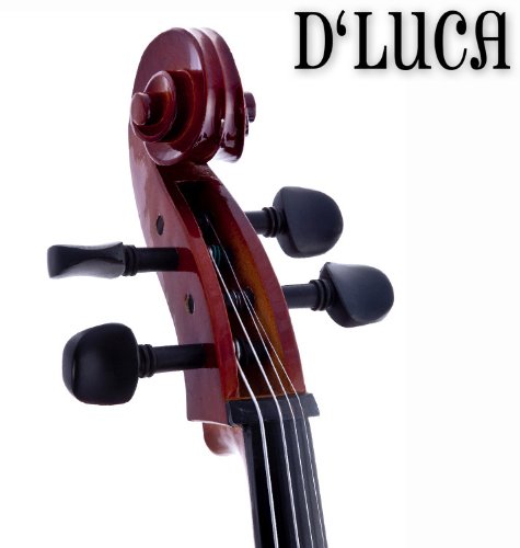 D'Luca MC100-3/4 Meister Student Cello 3/4 Package with Free Stand, Bag, Strings, Chromatic Tuner, Rosin and Bow - Thumbnail 5