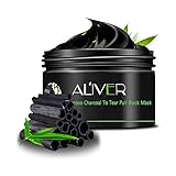 Aliver Black Mask Bamboo Charcoal Deep Cleansing Mask Blackhead Remover Peel Off Clean Face Mask