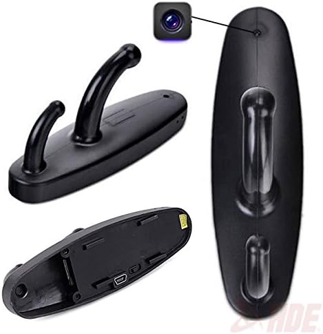 Black Motion Detection Spy Clothes Hook Hidden Camera DVR Nanny Babysitting Cam