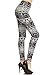 R642BK-PLUS Black Native Elephant Print Fashion Leggings