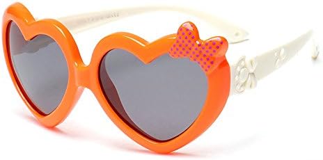 Super Cute Heart Shaped Sunglasses with Bow Tie for Kids Age 3-12