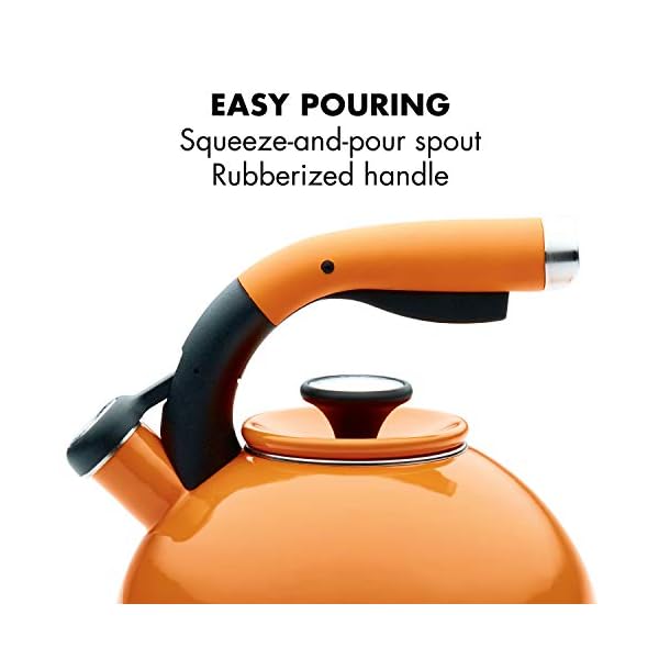 Circulon Sunrise Whistling Kettle/Stovetop Teakettle/Tea Pot, 2 Quart