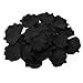 YoungLove 1000 Pieces Black Rose Petals Artificial Fake Rose Valentine Petals Wedding Party Decorations, Black