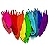 Bastex Colorful Assorted Goose Craft Feathers 350 pcs. 10 Colors, 4 to 6 inches in Length. Great for Decorative Arts and Crafts, Classrooms, Dreamcatcher and Party Decorations.