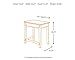 Ashley Furniture Medium Brown Home Office Corner Table