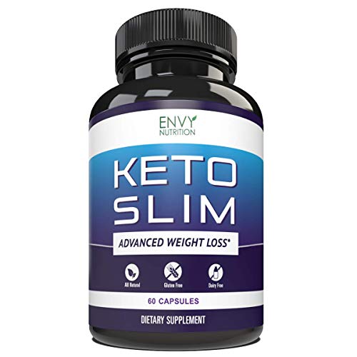 Keto Slim Diet Pills - BHB Salts Burn Fat, Support Ketosis, Boost Energy and Enhance Focus - Advanced Weight Loss