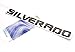 Yoaoo OEM Silverado Letter Emblem 3D Badge Compatible with Silverado 1500 2500Hd 3500Hd 2011-2018 Glossy Black