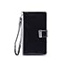 IZENGATE Nokia Lumia 1520 Wallet Case - Executive Premium PU Leather Flip Cover Folio with Stand (Black)