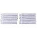 THETIS Homes Luxury Egyptian Cotton Washcloth (12-Pack, White, 12x12 Inches) - Super Soft, Fast Drying & Highly Absorbent for Bath, Kitchen, Office & Gym