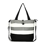 Compact Mommy Tote Bag - Best Designer Ladies Handbag for Toddlers (Also Fits Baby Diapers)