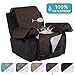 Turquoize Waterproof Furniture Protectors for Recliners Covers Non-Slip Furniture Cover for Chair Cover, Brown Quilted Sofa Cover Stay in Place Small Recliner Protector (Recliner:Brown)