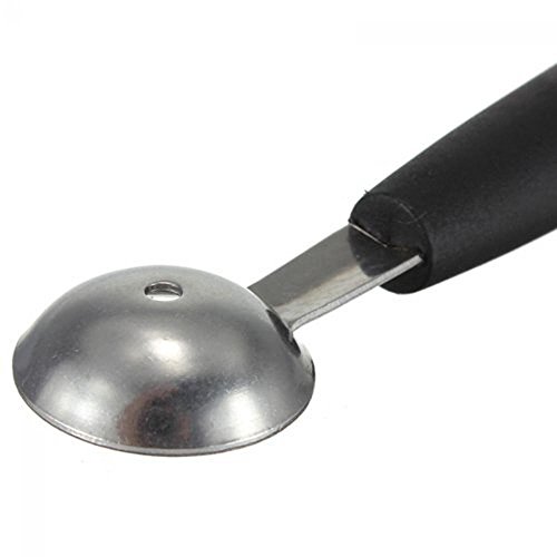 Ligntean Cook Sorbet Ice Cream Melon Scoop Double-end Fruit Spoon