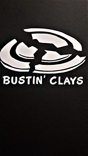 Clay Pigeon Shooting Clay Target Shooting Vinyl Decal Sticker|WHITE|Cars Trucks Vans SUV Laptops Wall Art|5.25" X 3.5"|CGS546 - Thumbnail 3