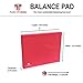 Fury Fitness Foam Balance Pad Bundled with Yoga Strap, X-Large Non-Absorbent, Perfect as Yoga Knee Pads, Meditation Cushion, Rehab and Standing Desk Mat