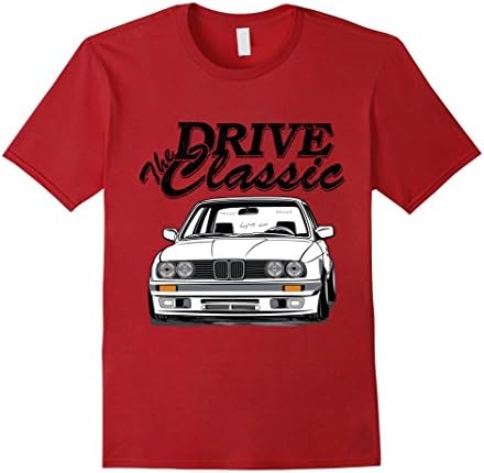 Mens german drive the classic e30 t-shirt men women Large Cranberry