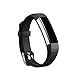 ZSZCXD Newest Replacement Wristband with Watch Buckle Design for Fitbit Alta HR and Alta (No Tracker) (Black)