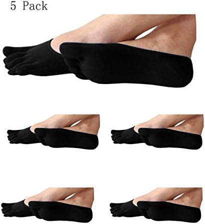 Women's No-show Five Fingers Separate Invisible Toe Socks(1/2/5 Pack)