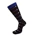USBingoshop Mens Cotton Argyle Striped Solid Ribbed Black Crew Dress Socks(10-13, Striped-2 Pack of 12)